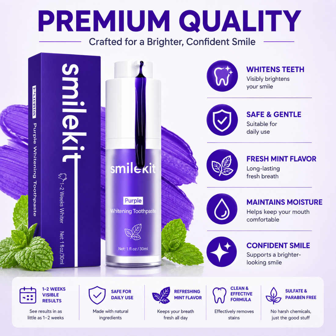 Aura Smile™ Purple Whitening Toothpaste