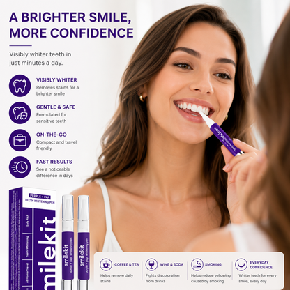 x3 Purple Teeth Whitening Pen