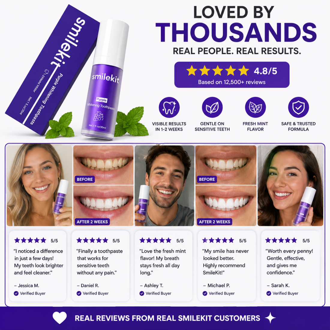 Purple Whitening Toothpaste