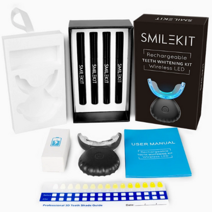 Aura Smile™ Rechargeable Teeth Whitening Kit Wireless LED