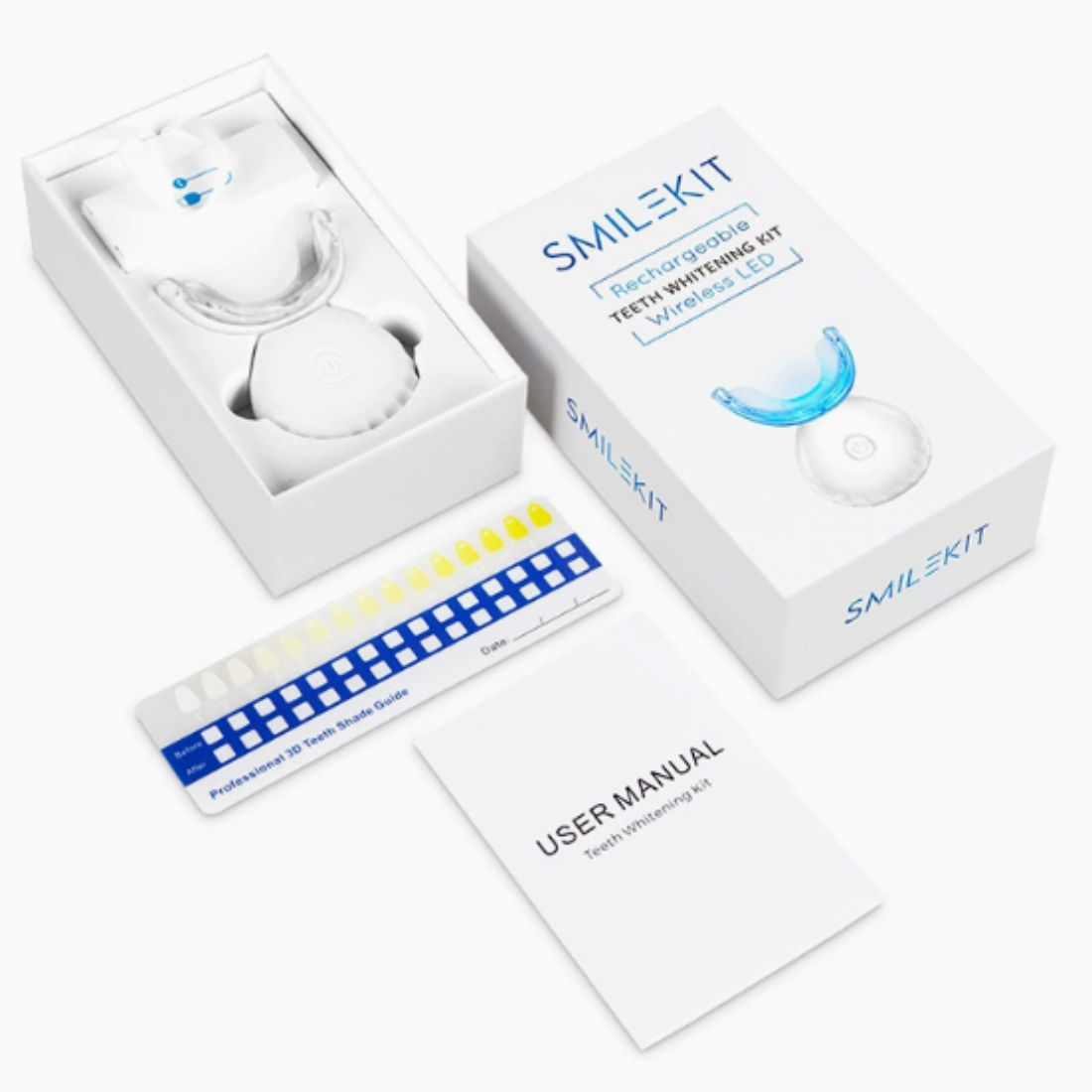 Aura Smile™ Rechargeable Teeth Whitening Kit Wireless LED