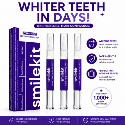 x3 Purple Teeth Whitening Pen