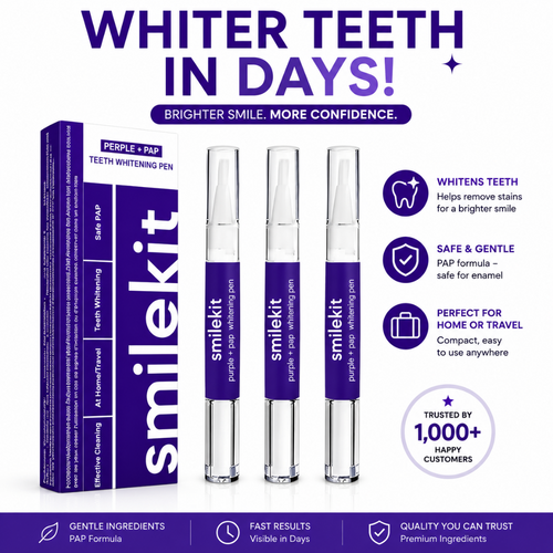 x3 Purple Teeth Whitening Pen