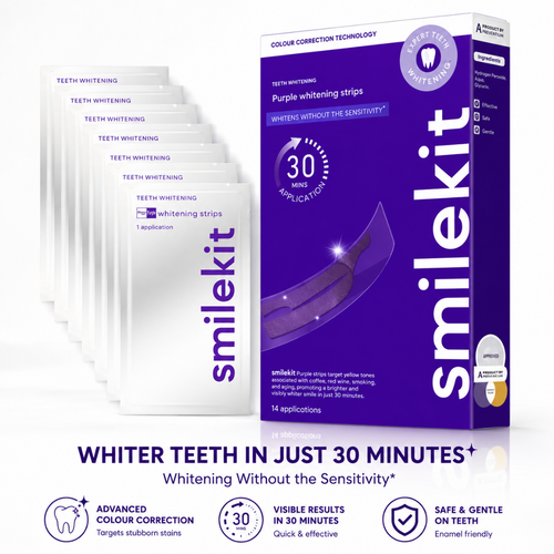 14 Pairs/28pcs Purple Teeth Whitening Strips